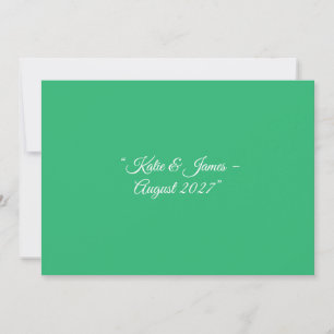 Flat Mint Green Background – Wedding Design Announcement