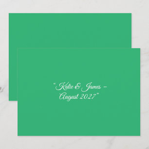 Flat Mint Green Background – Wedding Design Save The Date