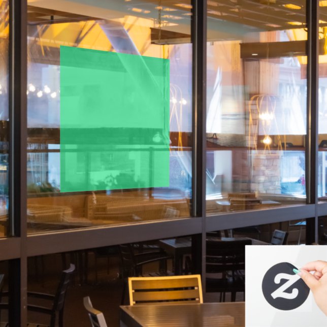 Flat Mint Green Texture Background for Design (Restaurant Window)