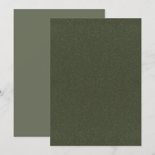 Flat Moss Green Glitter Advice Card – Customisable