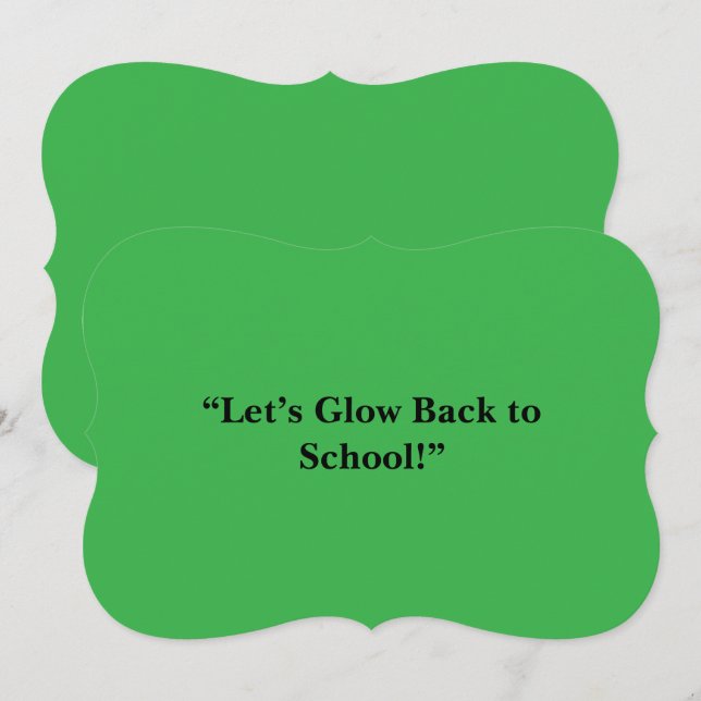 Flat Neon Green Background – School Texture (Front/Back)
