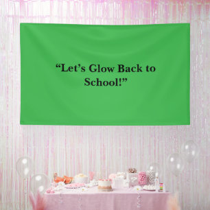 Flat Neon Green Background – School Texture Banner