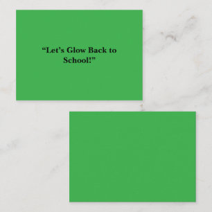 Flat Neon Green Background – School Texture Calling Card