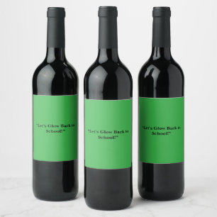 Flat Neon Green Background – School Texture Wine Label