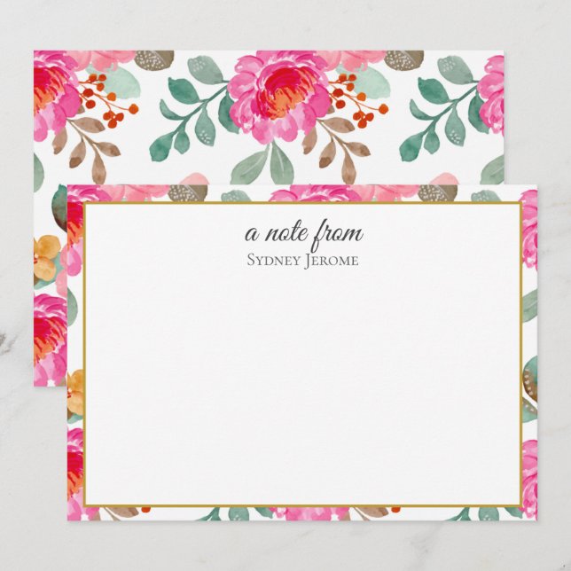 Flat Note Card (Front/Back)