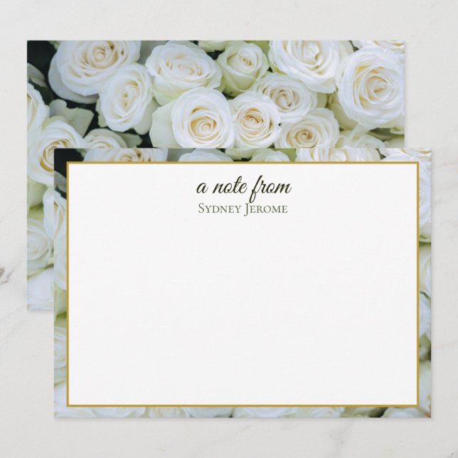 Flat Note Card (Front/Back)