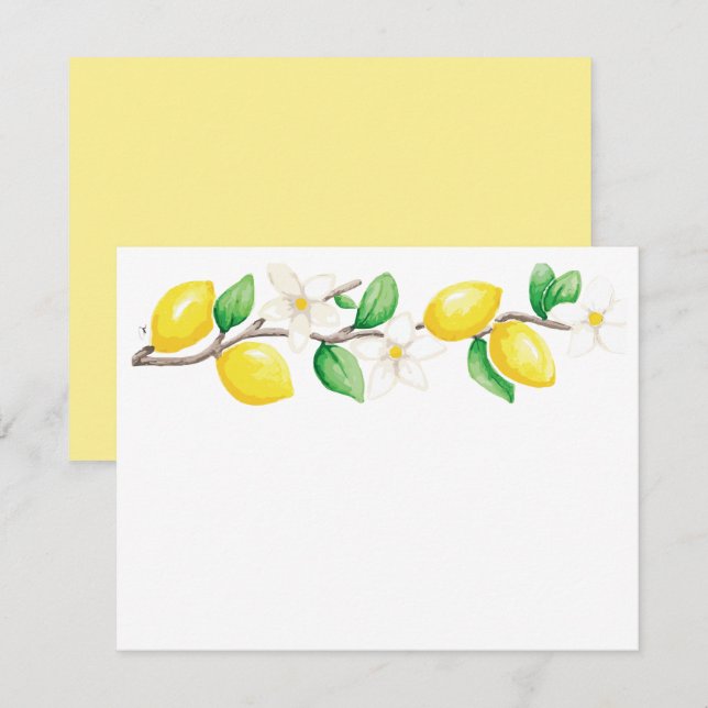 Flat Note Card (Front/Back)