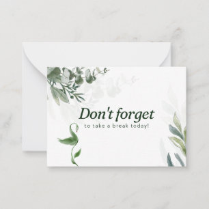 Flat note card