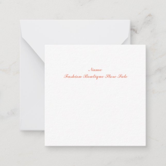 Flat Note Card (Front)