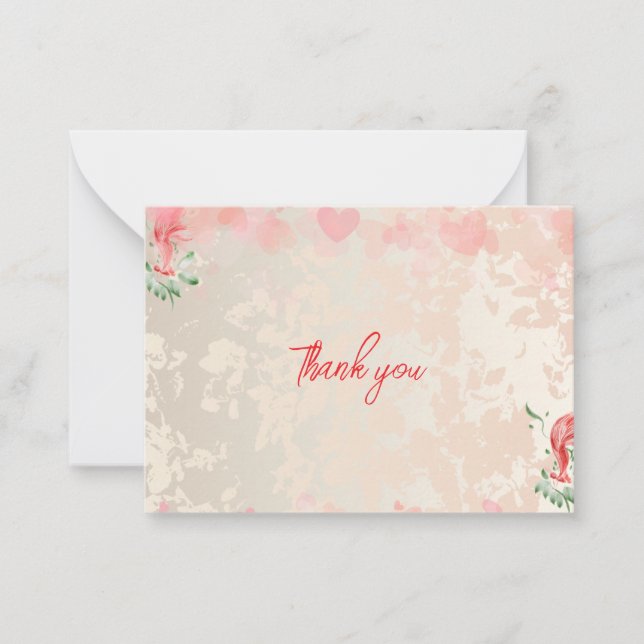 Flat note card  (Front)