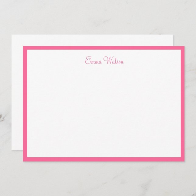 Flat Note Card (Front/Back)