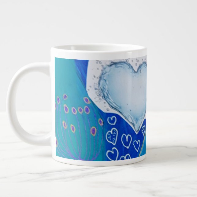 Flat Note Card Large Coffee Mug (Left)