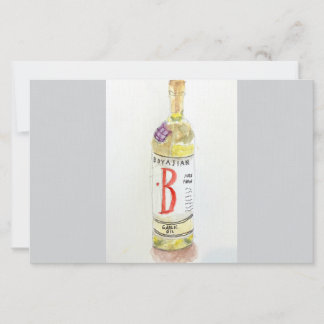 Flat Notecard, Fancy Oil Stationery