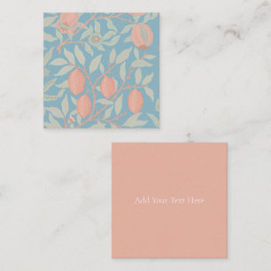 FLAT NOTECARD : WILLIAM MORRIS ; POMEGRANATES