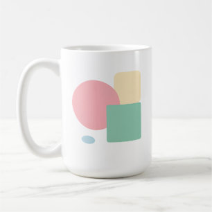 Flat Pastel Shapes Coffee Mug
