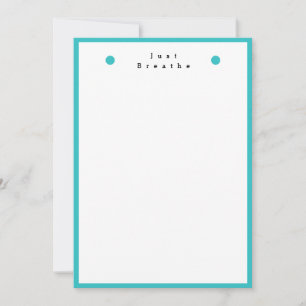 Flat Personalised Stationary Note Card