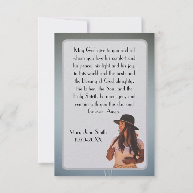 Flat Prayer Card (Back)