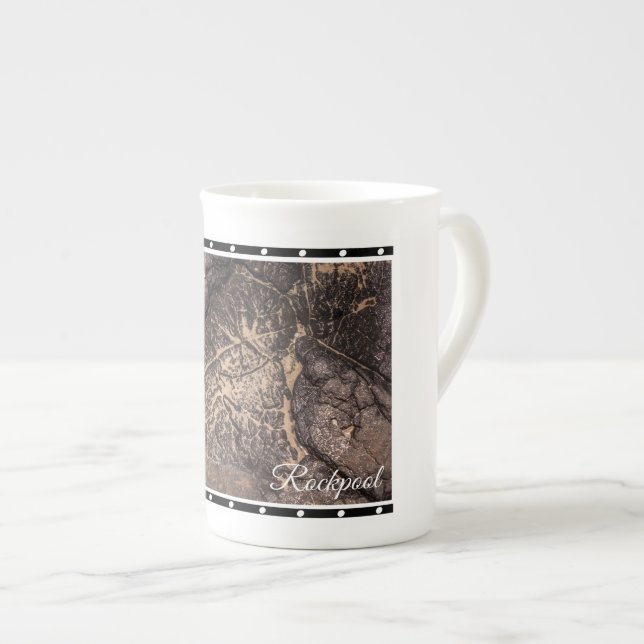 Flat Rock Pools Teacup Bone China Mug (Front Right)