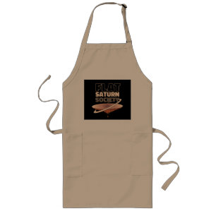 Flat Saturn Society Science Design Long Apron