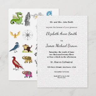 Flat Save Date Cards Wedding Invite Elegant Script