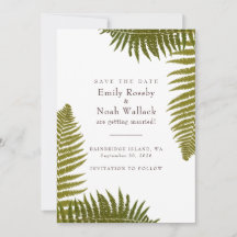 Flat Save The Date Card