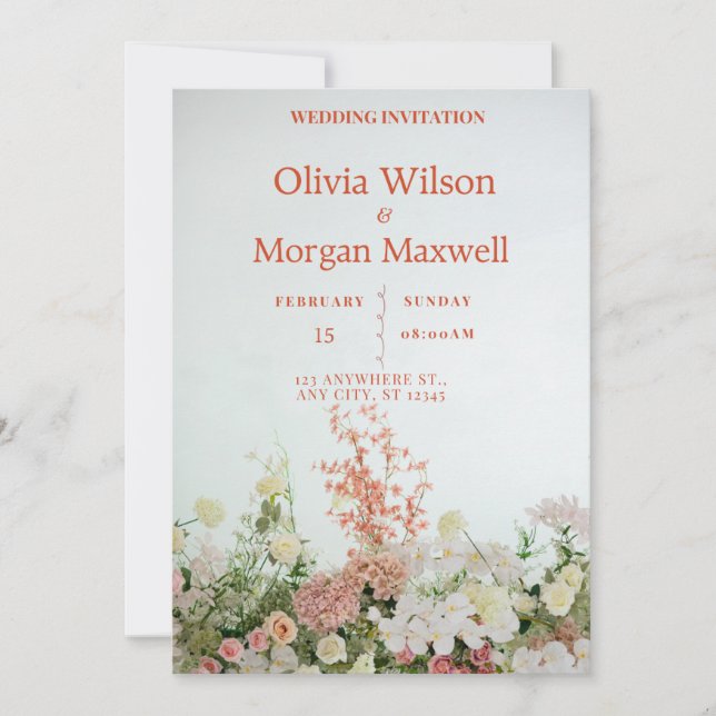 Flat Save the Date Card (Front)