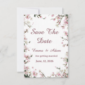 Flat Save The Date Card