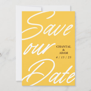 Flat Save The Date Card