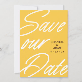 Flat Save The Date Card
