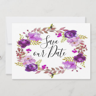 Flat Save The Date Card
