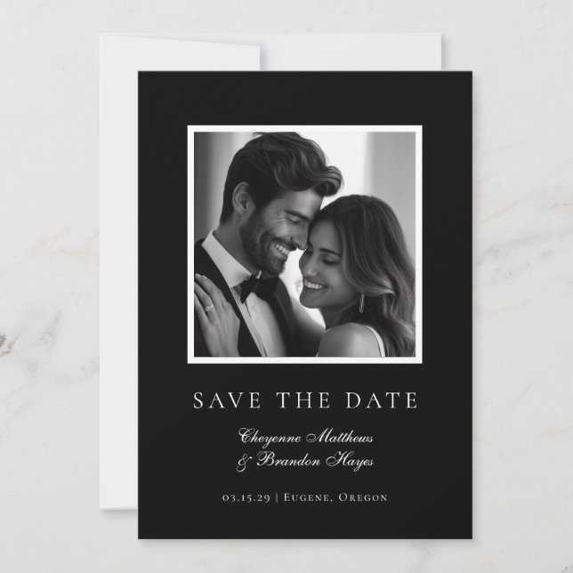 Flat Save The Date Card (Front)