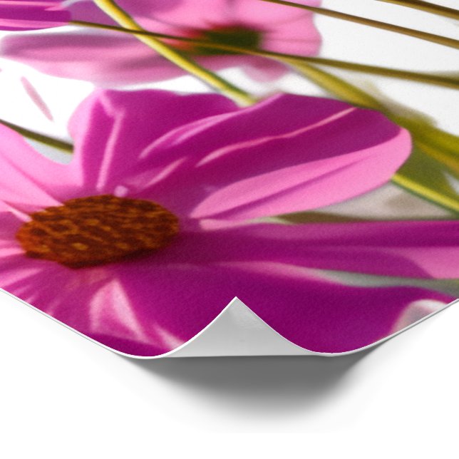 Flat Save The Date Card Poster (Corner)