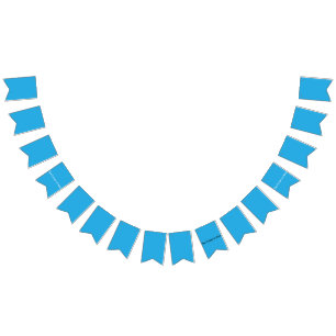 Flat Sky Blue Background for Web & Print Bunting