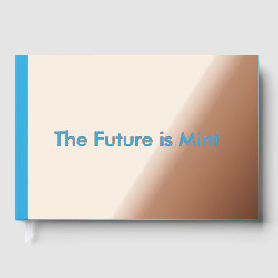 Flat Sky Blue Background for Web & Print Guest Book
