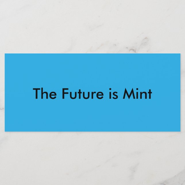 Flat Sky Blue Background for Web & Print Menu (Back)