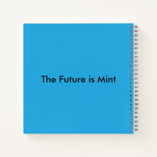 Flat Sky Blue Background for Web & Print Notebook