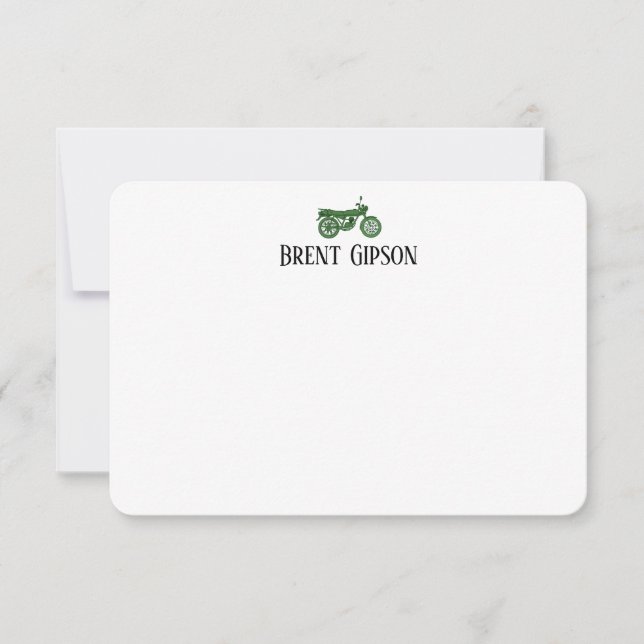 Flat Stationary Note Card (Front)