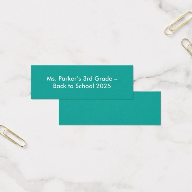 Flat Teal Background – Back-to-School Texture (Office)