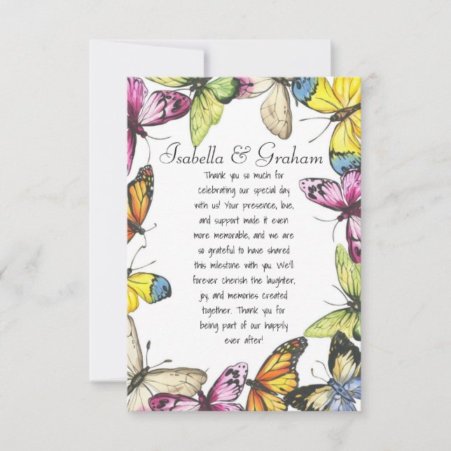 Flat Thank You Card (Front)