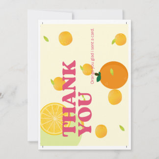 Flat Thank You Card