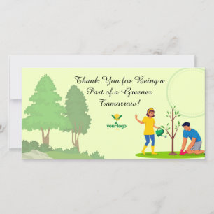 Flat Thank You Card