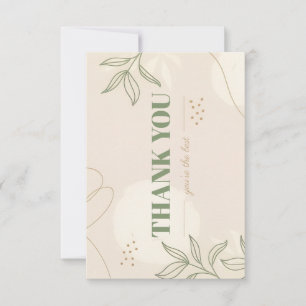 Flat Thank You Card