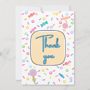 Flat Thank You Card