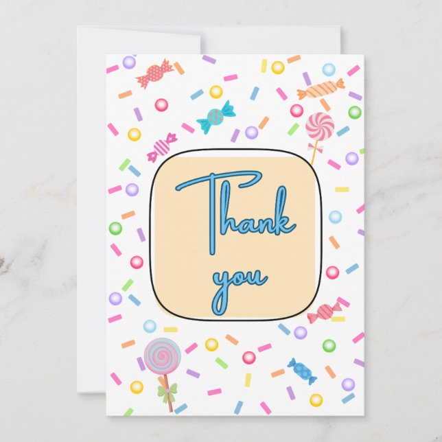 Flat Thank You Card (Front)
