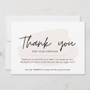 Flat Thank You Card