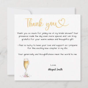 Flat Thank You Card
