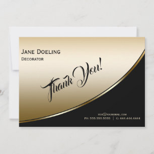 Flat Thank You Card