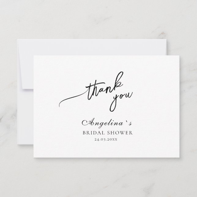Flat Thank You Card (Front)