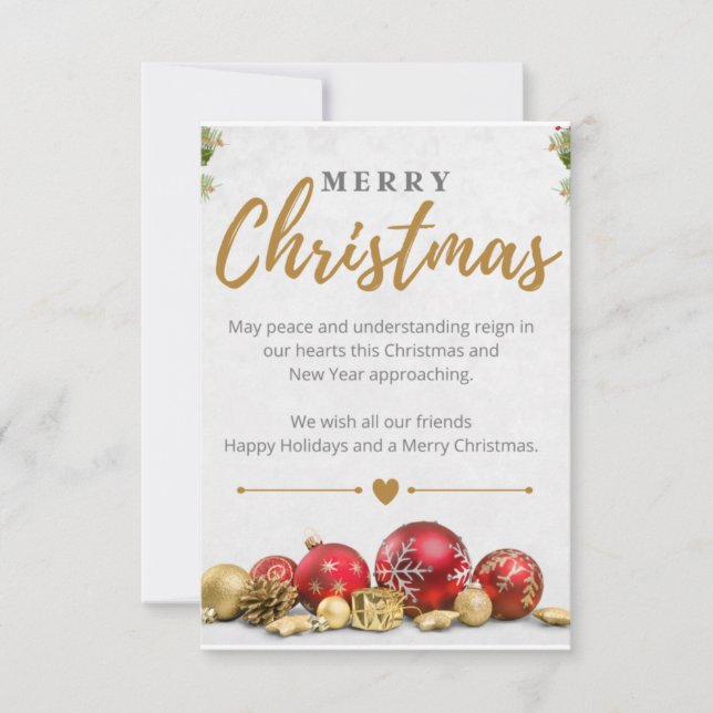 Flat Thank You Card (Front)