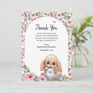 Flat Thank You Card Baby Shower 